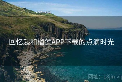 回忆起和榴莲APP下载的点滴时光