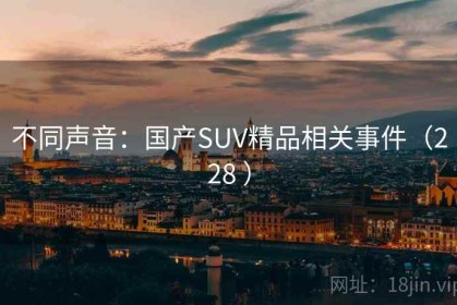 不同声音：国产SUV精品相关事件（228 ）