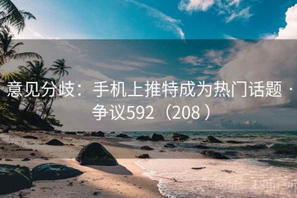 意见分歧：手机上推特成为热门话题 · 争议592（208 ）