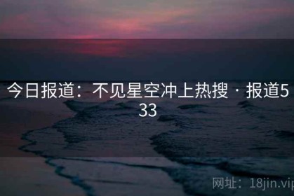 今日报道：不见星空冲上热搜 · 报道533