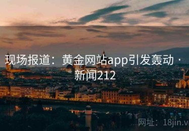 现场报道:黄金网站app引发轰动 · 新闻212 现场报道:黄金网站app引发轰动 · 新闻212