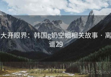大开眼界:韩国g奶空姐相关故事 · 离谱29 大开眼界:韩国g奶空姐相关故事 · 离谱29